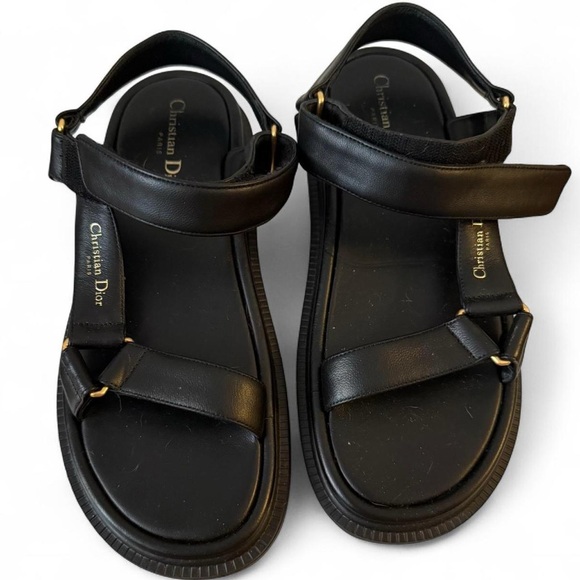 🖤Christian Dior Leather Sandals – Size 41 / US 10–10.5 $500 - Picture 1 of 5